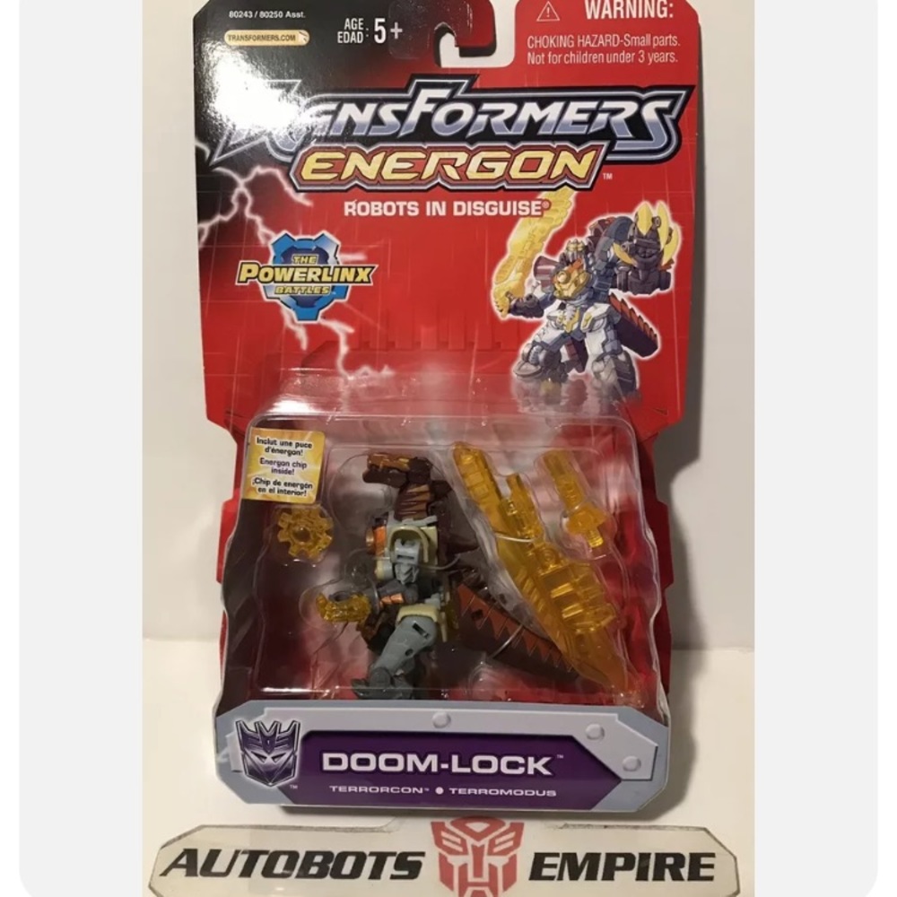 Hasbro TRANSFORMERS ENERGON DOOM LOCK Powerlinx Autobots Desepticons Marvel Lee